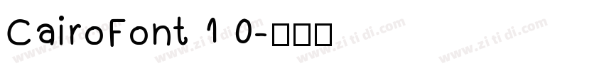 CairoFont 1 0字体转换